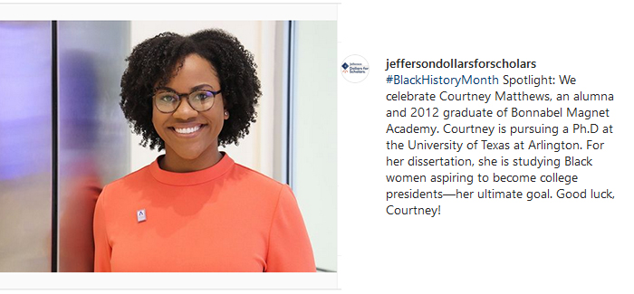 Instagram post from Jefferson Dollars for Scholars